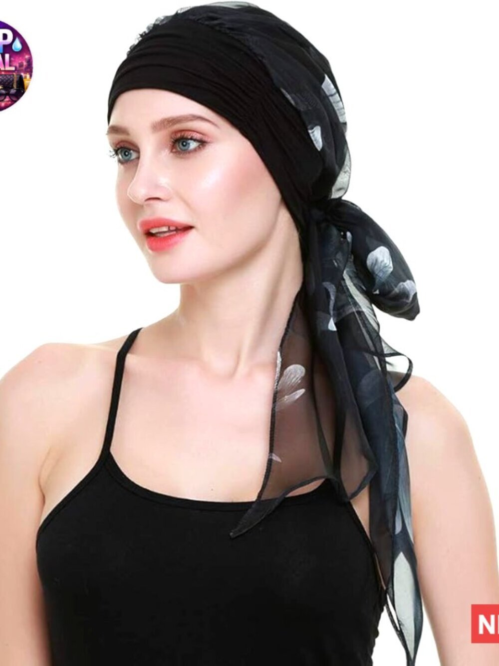 Natural Viscose Fabric Chemo Headwear Turban Head Scarf for Women